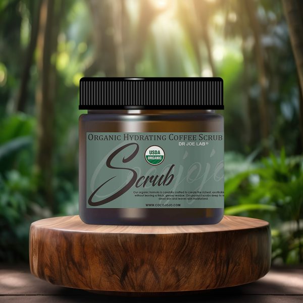Hydrating Coffee Scrub – Certified Organic – 4 oz | CocoJojo