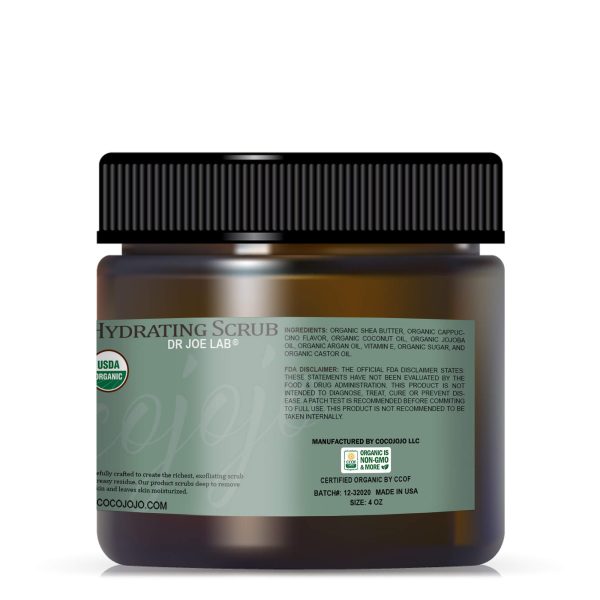 Hydrating Coffee Scrub – Certified Organic – 4 oz | CocoJojo